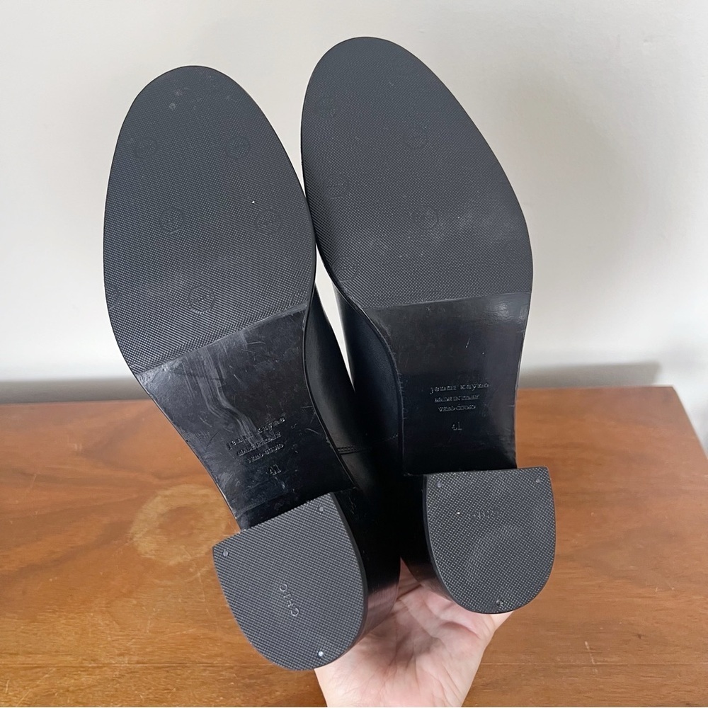 Jenni Kayne • Leather Heeled Chelsea boot ankle bootie black Nappa stacked 41 - Picture 10 of 13